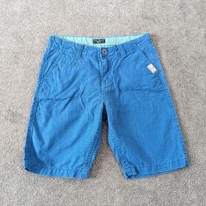Mexx Boy's Shorts Size 12 Blue Cotton Pockets